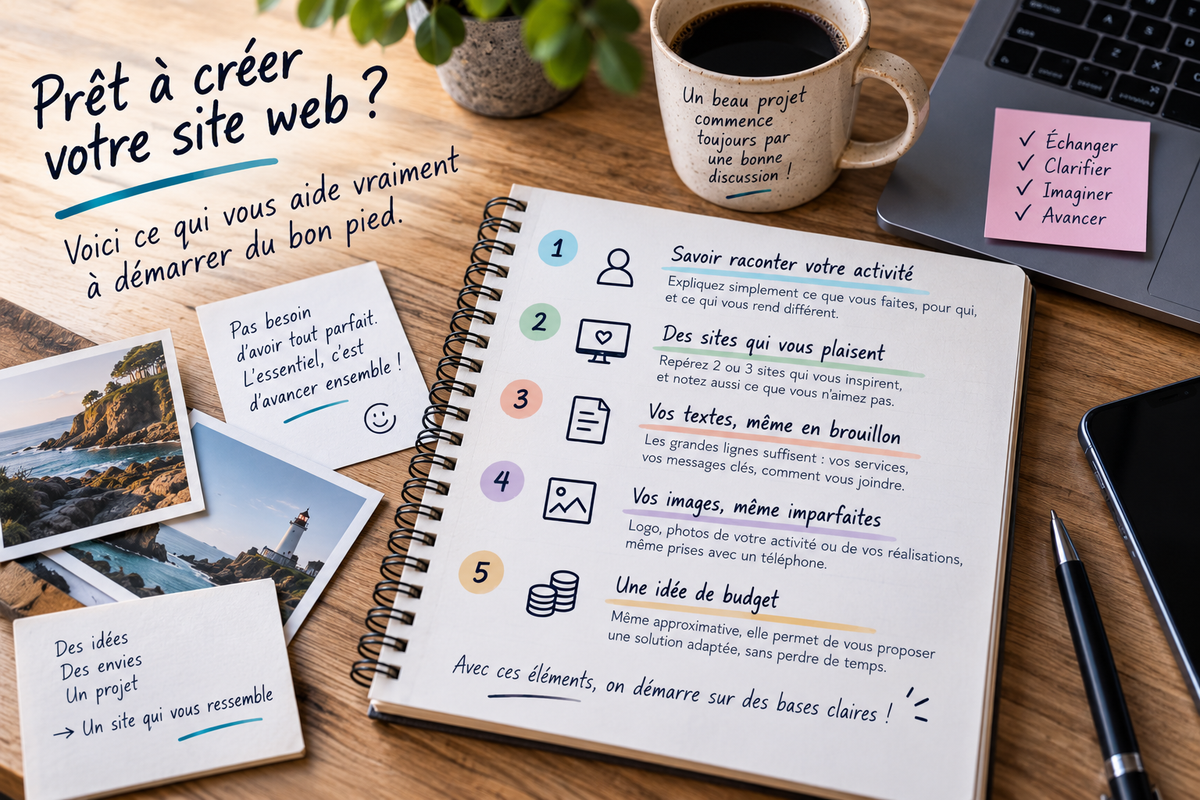 Ce qu'il faut préparer avant de contacter un webdesigner