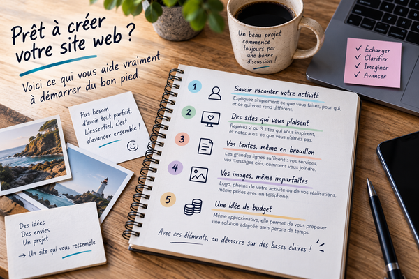 Ce qu'il faut préparer avant de contacter un webdesigner